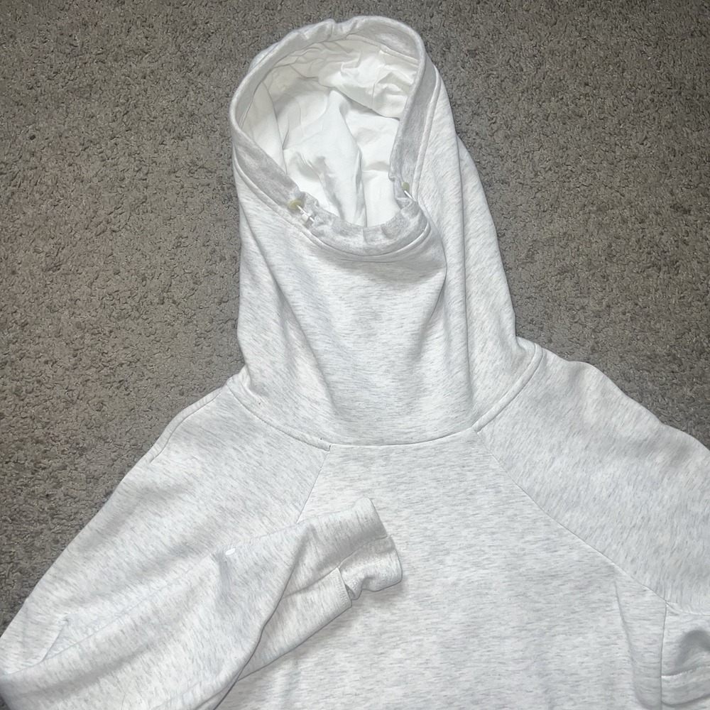 Nike Tech Fleece Pullover Hoodie Grey Heather Men Medium - Picture 4 of 5
